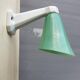 Wall light swan collar green glass Art Deco