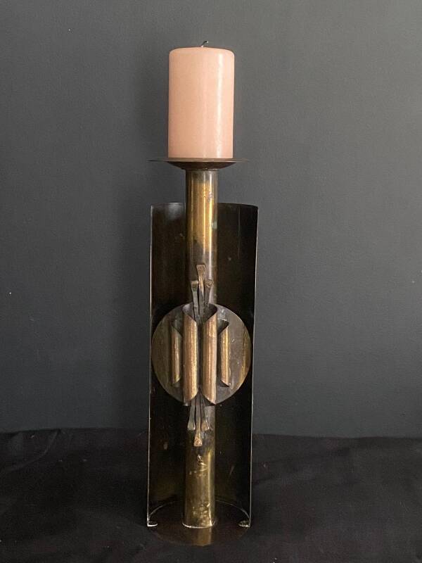 Brutalist candle holder '60 Czeslaw Palczewski