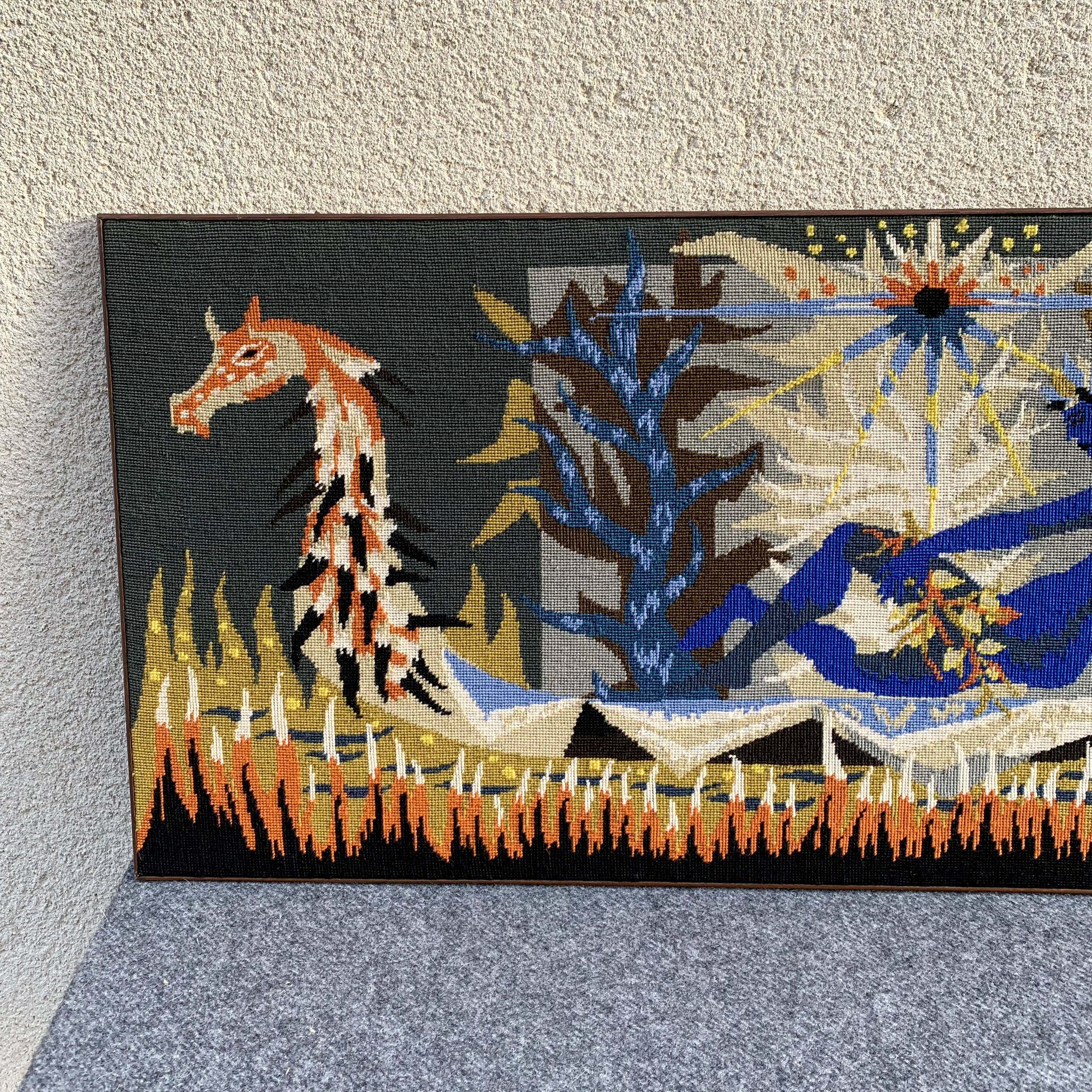 Tapestry The Boat of the Ondine, canvas 1970