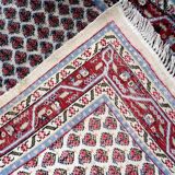 Tapis vintage indien Seraband fait main en laine – 94 x 162 cm – 1970s