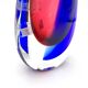 Vase Luigi Onesto Oball Sommerso Flame Blue Magenta 25cm 1.78kg Label