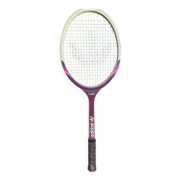 Vintage ADIDAS Lady Wooden Tennis Racket #E195
