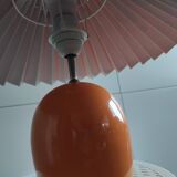 Danish ceramic and fabric bedside lamp by Lene Bjerre