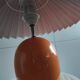 Danish ceramic and fabric bedside lamp by Lene Bjerre