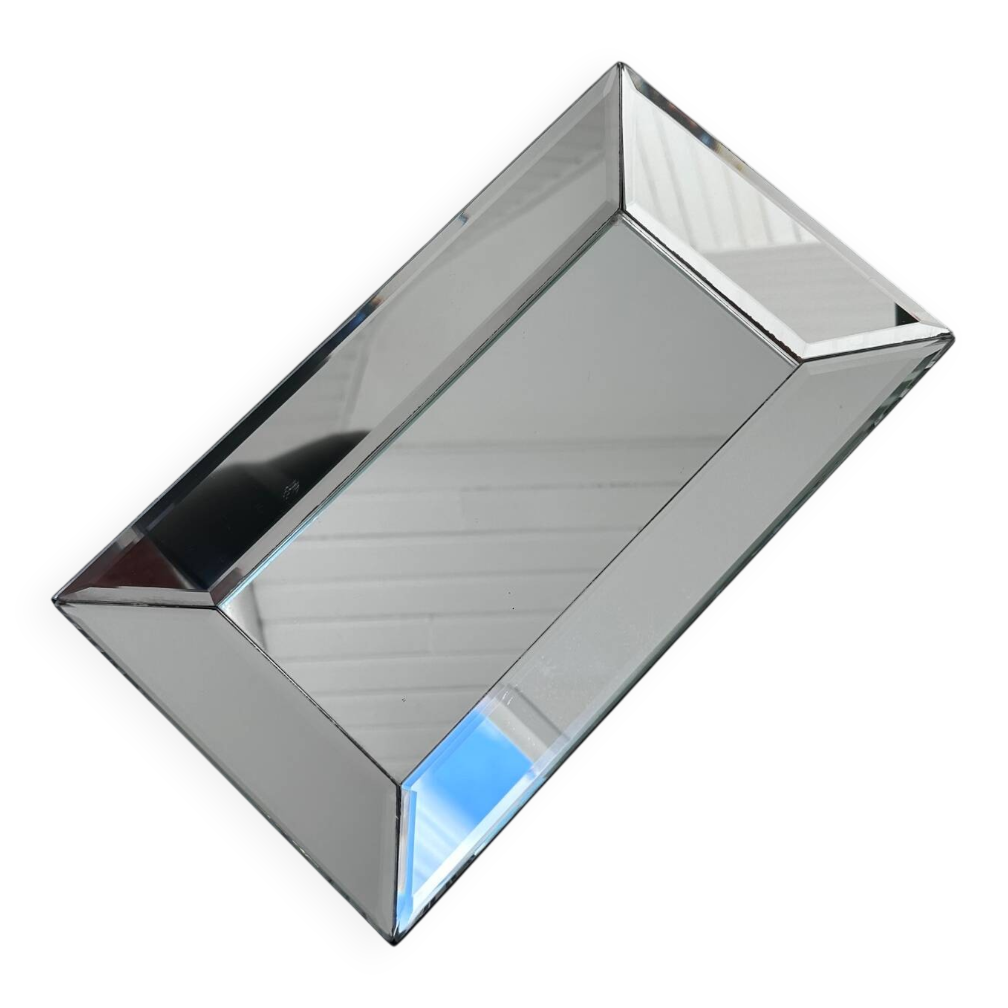 Beveled mirrored top