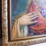 Painting Golden frame Virgin Mary immaculate heart