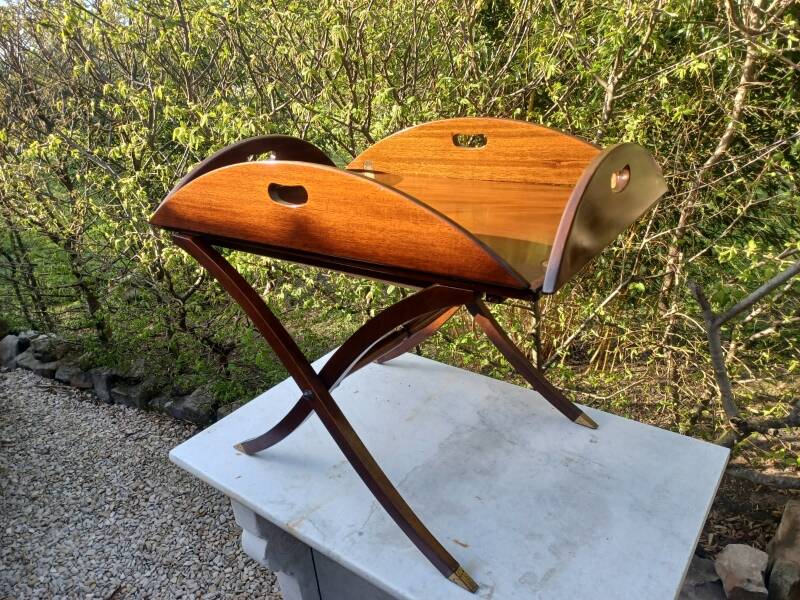 Red mahogany boat table - yacht
