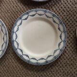 Series of 9 plates Terre de fer