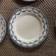 Series of 9 plates Terre de fer