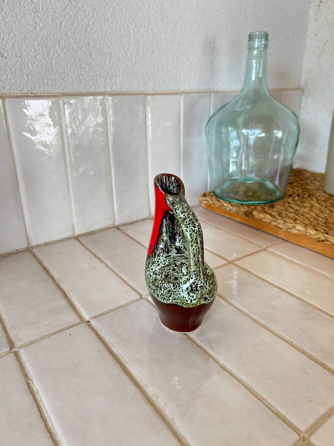 Blue rockery vase