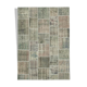 Handwoven oriental vintage 172 cm x 242 cm grey patchwork rug