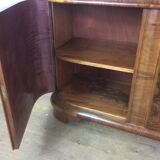 Art deco bookcase display cabinet by Jindrich Halabala