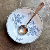Clairefontaine - Léon Graves ironstone salad bowl, "Goldfinches" service, late 19th century