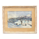 Watercolor signed by Mont Louis - Catalonia, 1934