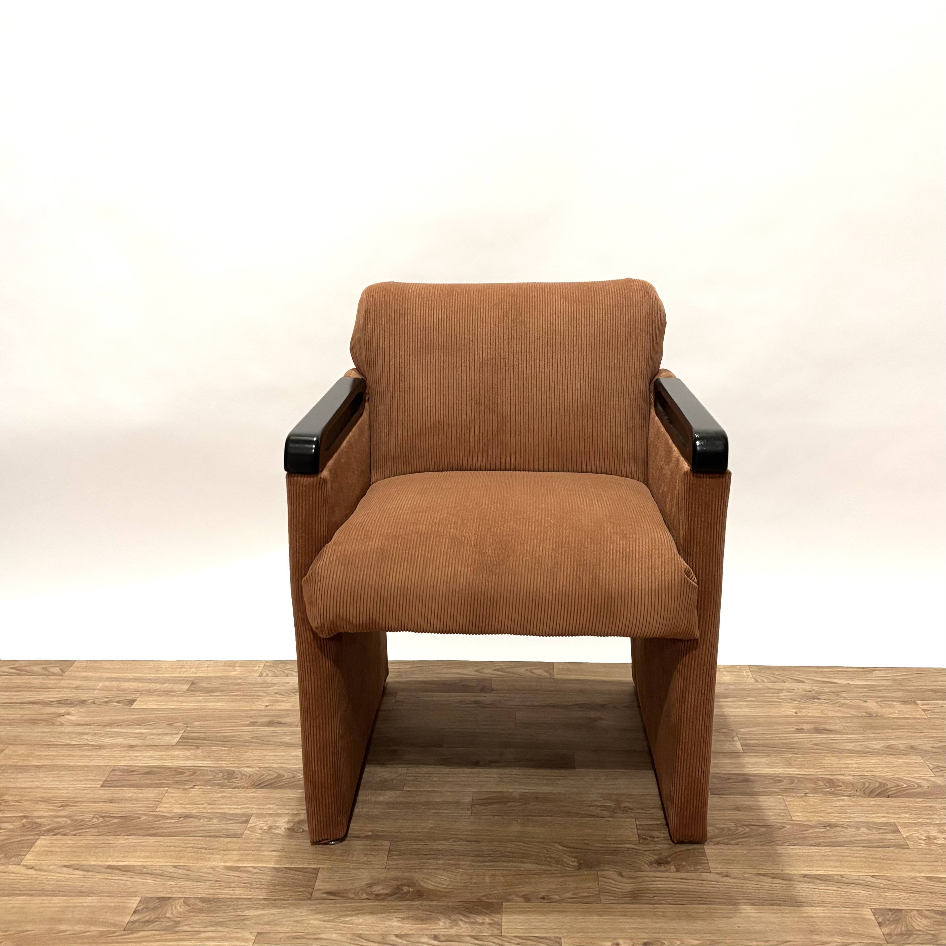 1980s armchair, reupholstered