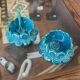 Blue ceramic salt and pepper shaker
