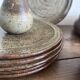 Ensemble de 9 pièces en grès LE CEP – assiettes, coupe, vase et bol