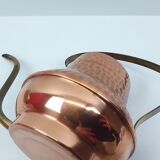 Copper and brass watering can