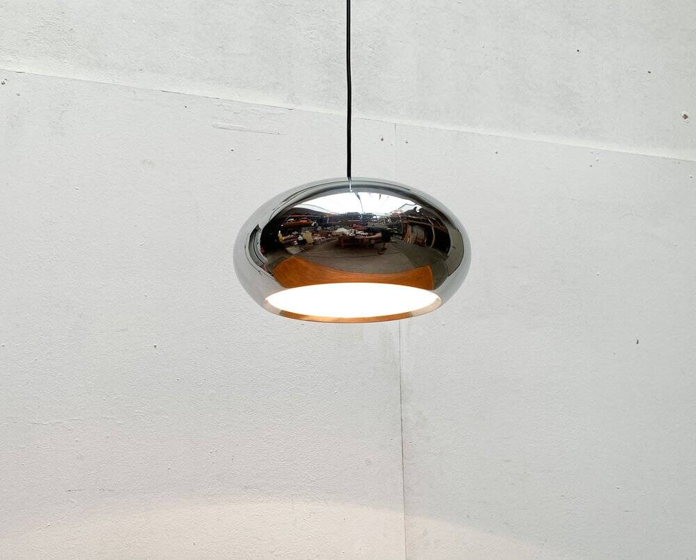 Mid-century Danish suspension light by Jo Hammerborg for Fog & Mørup, 1960s.