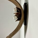 Vintage 70'S banana leaf wall lamp