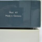 Typewriter erika 40 blue and white 70s made in germany