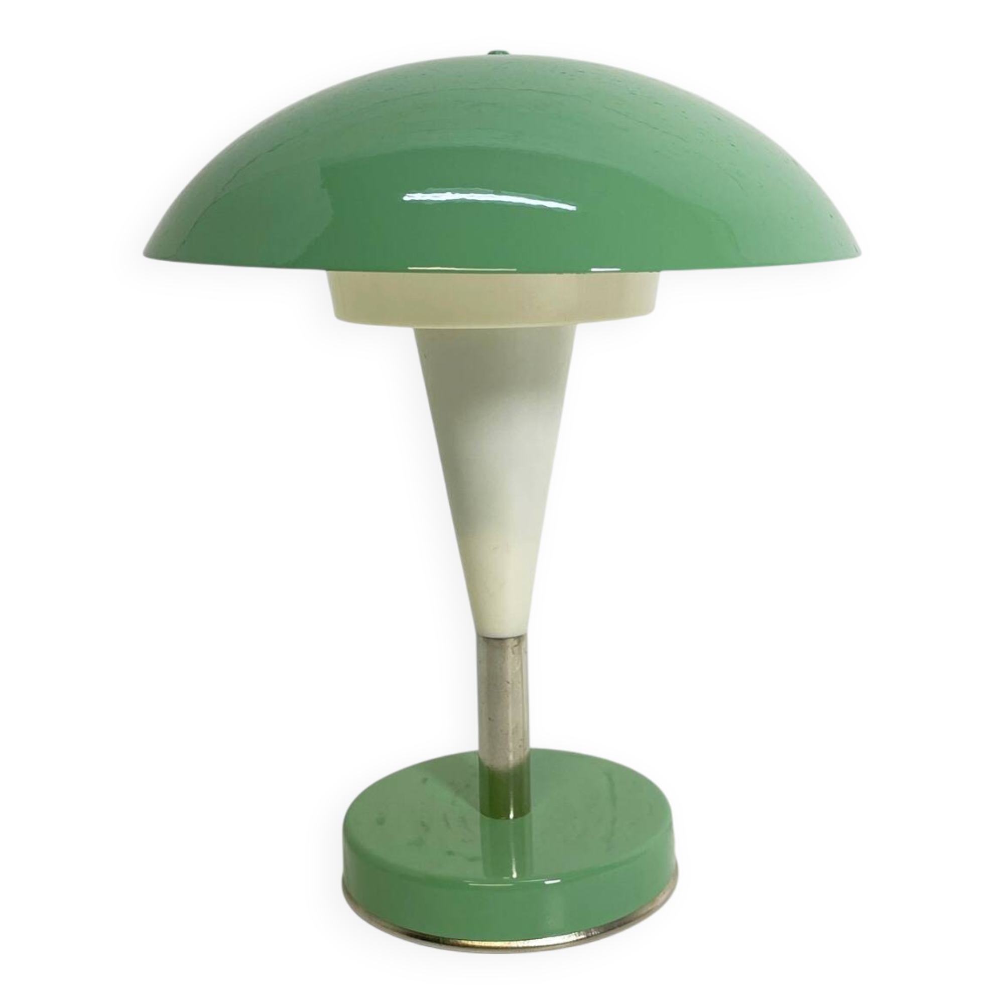 Green mushroom lamp, type Ln-8, Zaos, 1970s