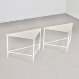 Pair of Mathieu Matégot tables 1950