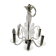 Murano glass chandelier shaped old drop 6 vintage branches