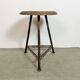 Tabouret d'atelier industriel gris, années 1960