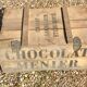 1925 menier chocolate wooden box