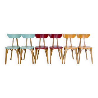 6 chaises Luterma modèle Banane, 1960's