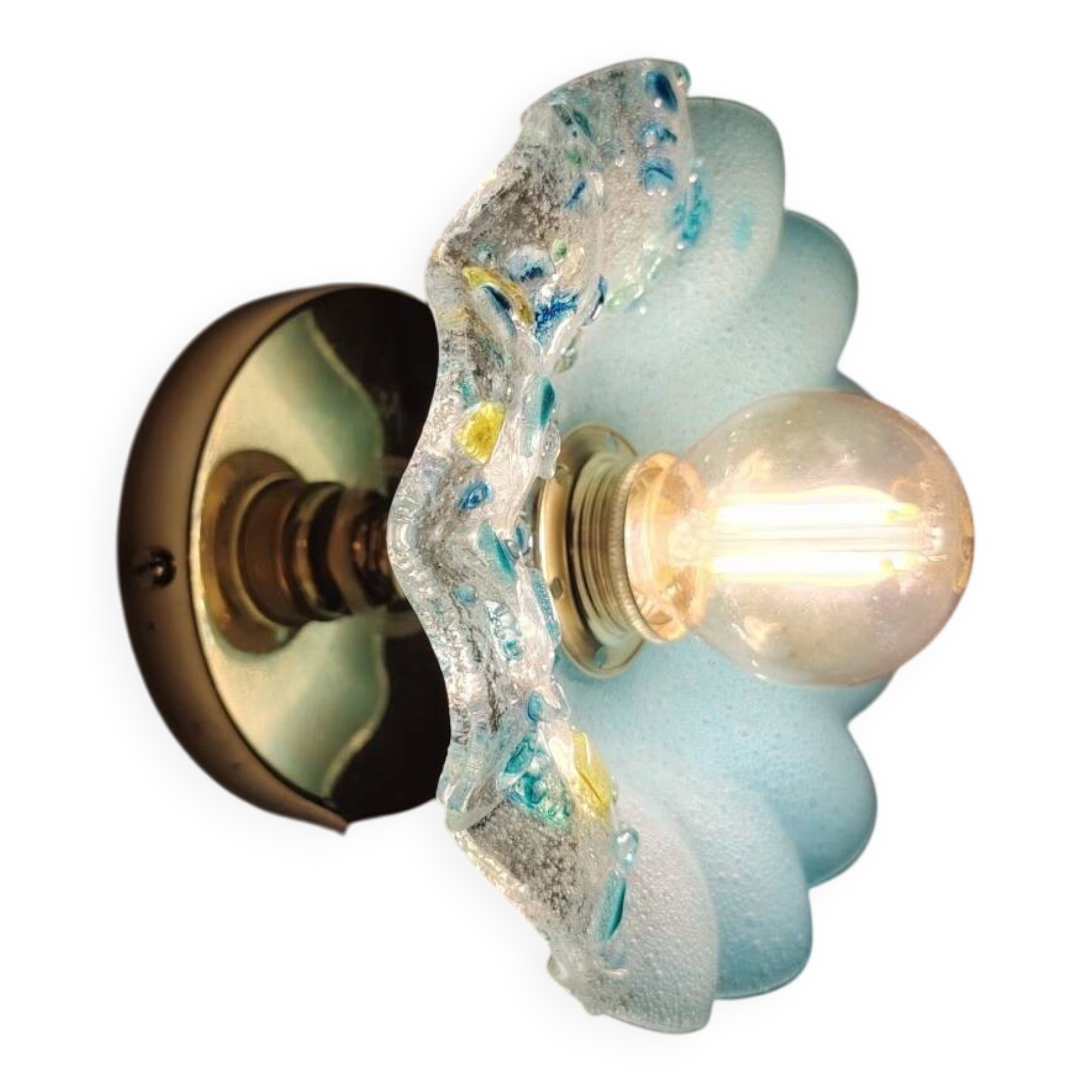 Murano flower wall light