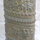 Porte-parapluie en cuivre à décor en repoussé cherubin putti angelot, dinanderie xix ème siècle