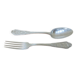 Ravinet d'Enfert silver plated fork and spoon set 84g