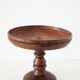 Vintage turned wooden fruit cup