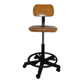 Old office, workshop, industrial chair with wheels