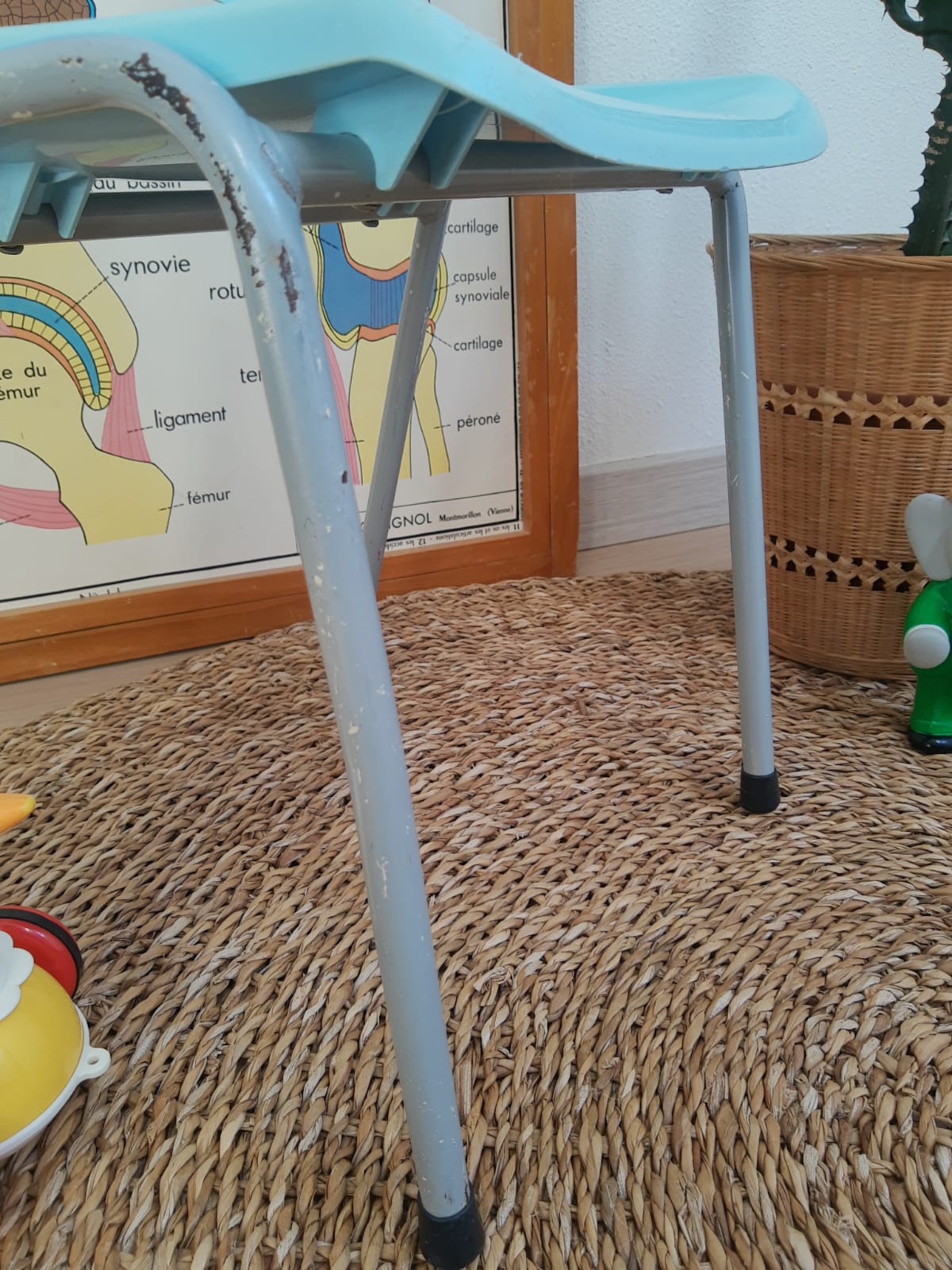 Plastic chair school children Brunswick Roger Bontemps - vintage