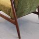 1970 Armchair, Model B-7727 in Long Hair Green Velvet