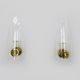 Pair of vintage italian wall sconces, Stilnovo Italy, 50s