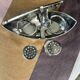 RARE silver-plated salt and pepper shaker set by Cristofle, Gallia collection