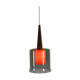 Danish glass and teak pendant 1958
