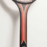 1970 Spalding black and red wooden tennis racket