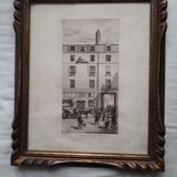 Gravure ancienne encadrée