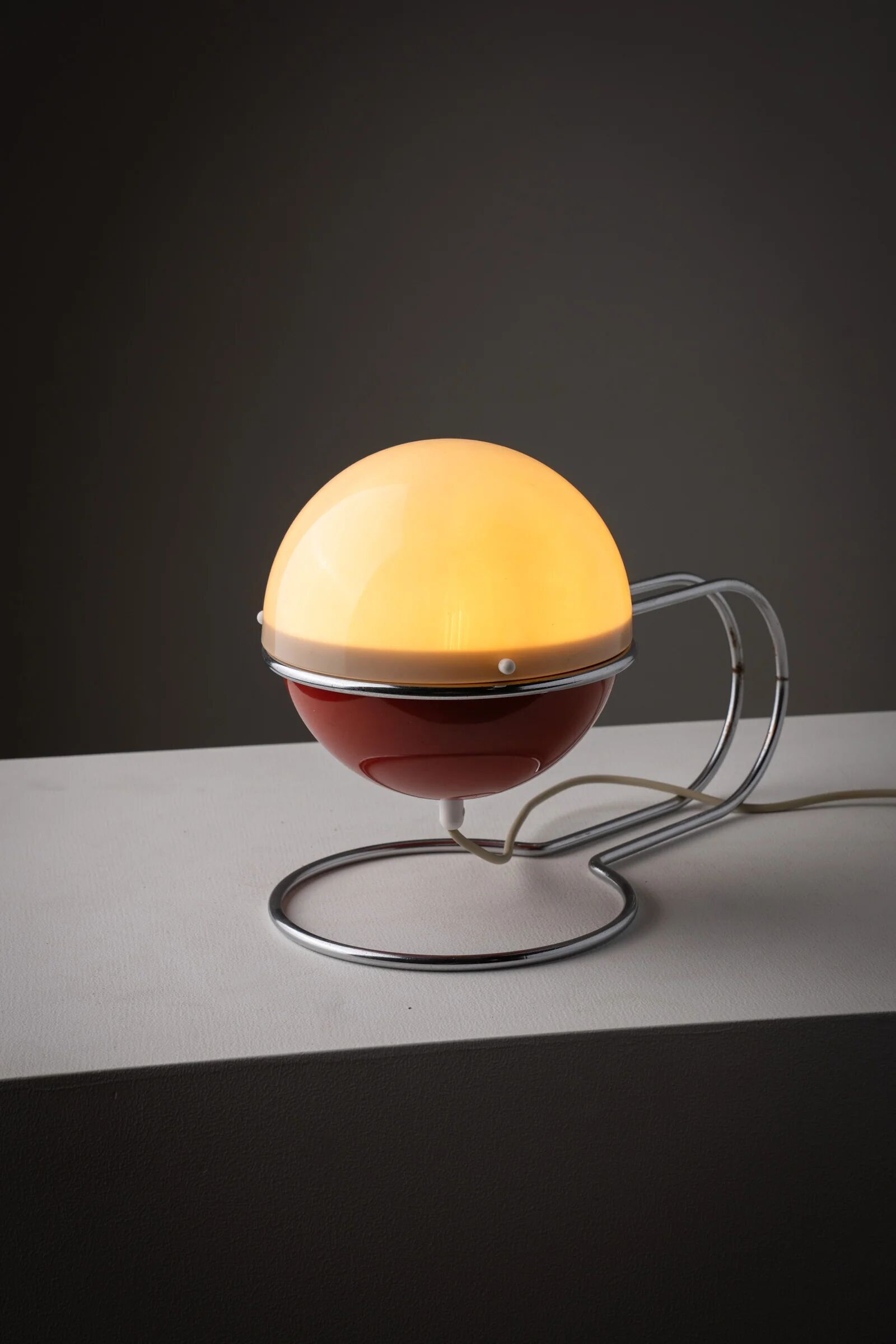 Lampe de table Space Age rouge Formland par Sidse Werner et Leif Alring pour Fog & Mørup, Danemark, années 1970