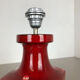 Red ceramic studio pottery table light by Cari Zalloni for Fohr, Germany 1970s
