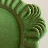 Set de 6 assiettes en terre vernissée vert Atelier Cérenne Vallauris 1945 - 1958