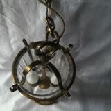 Bronze and crystal lantern