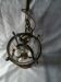 Bronze and crystal lantern
