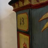 19th century Fribourg painted wardrobe