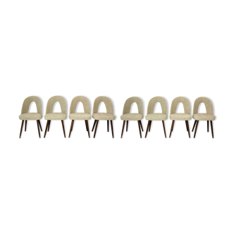 Bouclé Upholstery Dining Chairs by Antonin Suman, 1960s, Set of 8